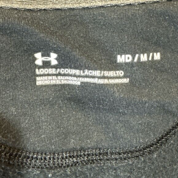Under Armour Project Rock Hoodie Mens Medium Full Zip Blood Sweat Respect Gym - Picture 9 of 16